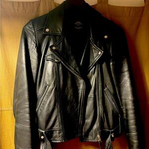 Zara Black Leather Jacket